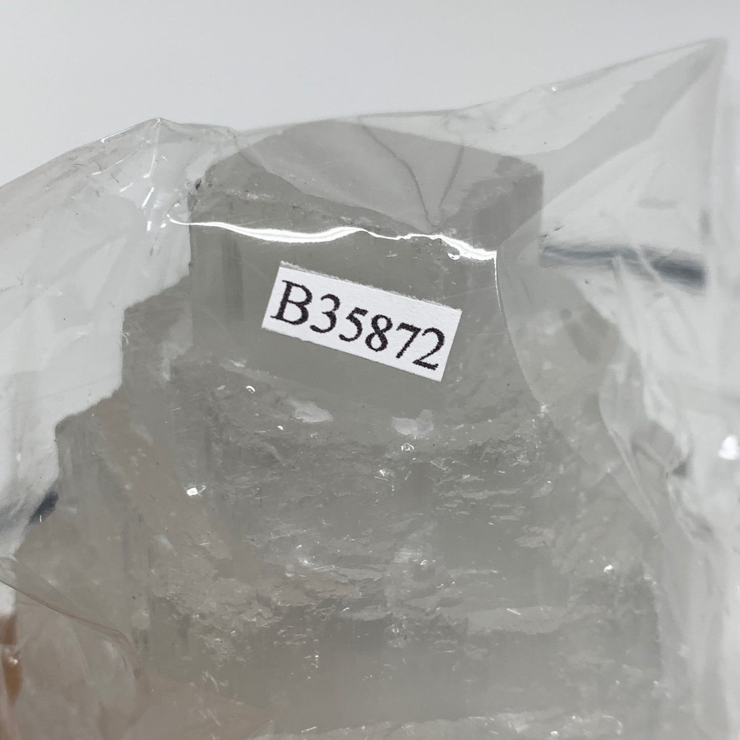 2.2 lbs,6.1"x3.2", Raw Rough Selenite (Satin Spar) Lamp Tower, 6ft Chord, B35872