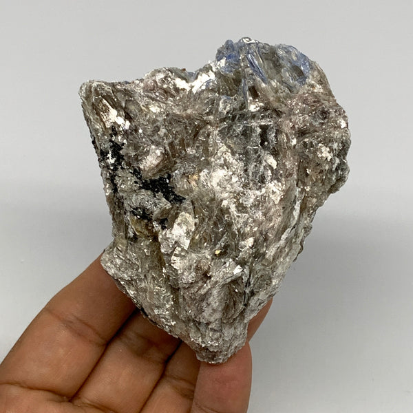 228g, 3.3"x2.6"x1.6", Rough Raw Blue Kyanite Chunk Mineral @Brazil, B28777