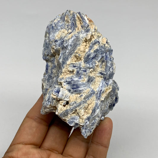 337.4g, 3.7"x2.3"x1.7", Rough Raw Blue Kyanite Chunk Mineral @Brazil, B28779