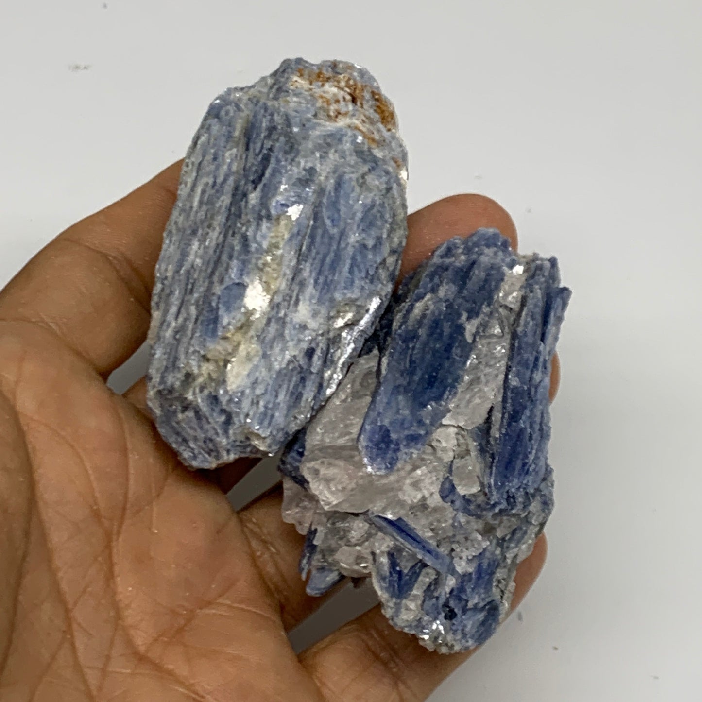 2.2 lbs, 2,2"-3.7", 12pcs, Rough Blue Kyanite Crystal Minerals Specimens,B33115