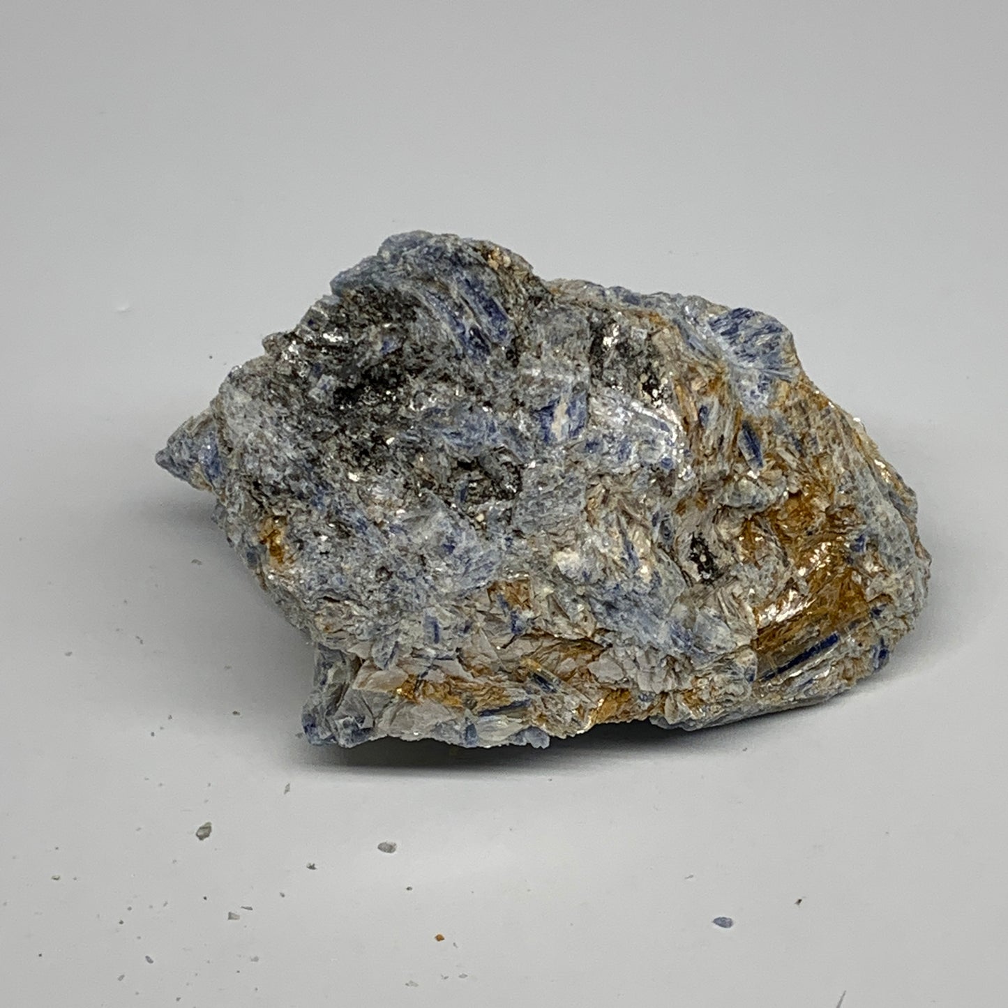 337.4g, 3.7"x2.3"x1.7", Rough Raw Blue Kyanite Chunk Mineral @Brazil, B28779