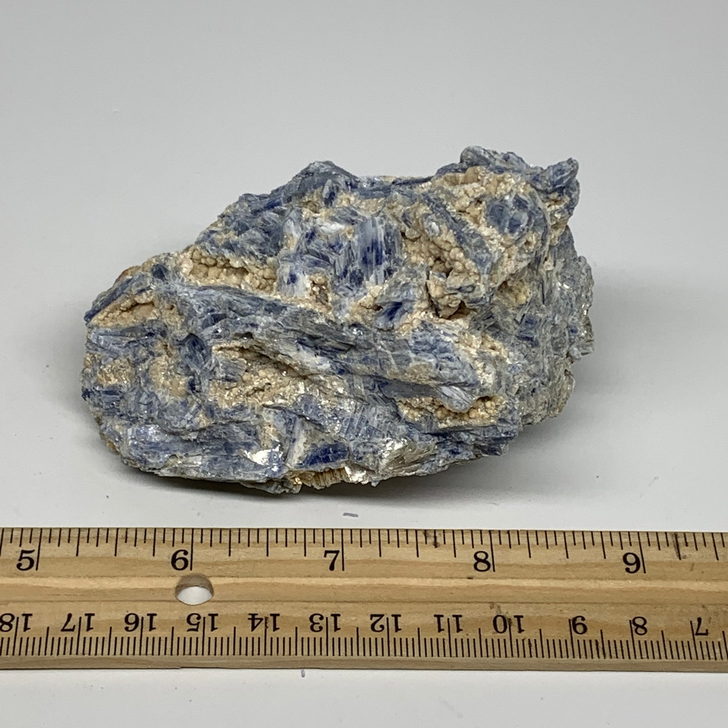 337.4g, 3.7"x2.3"x1.7", Rough Raw Blue Kyanite Chunk Mineral @Brazil, B28779