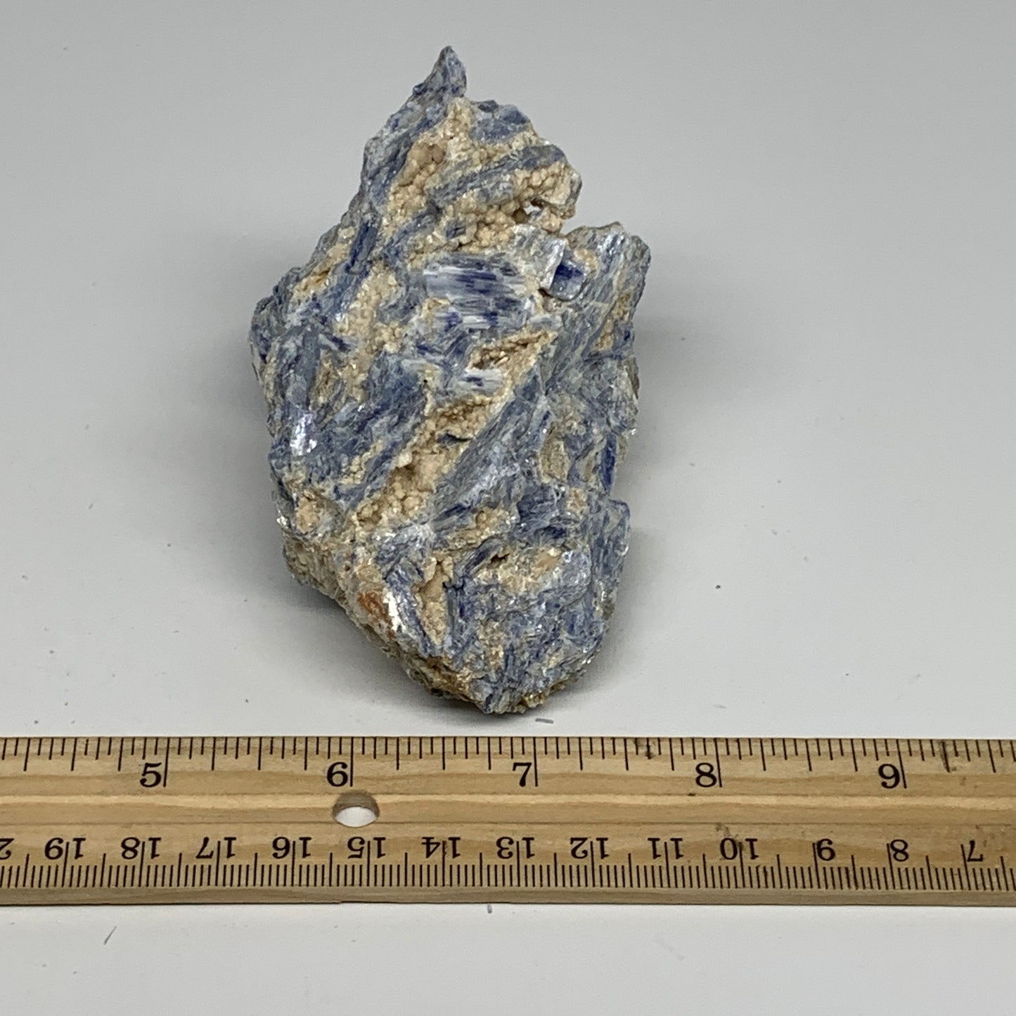 337.4g, 3.7"x2.3"x1.7", Rough Raw Blue Kyanite Chunk Mineral @Brazil, B28779