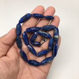 37.3 Grams 100% NATURAL Faceted Lapis Lazuli Beads Strand from Afghanistan, FB11 - watangem.com