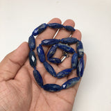 37.3 Grams 100% NATURAL Faceted Lapis Lazuli Beads Strand from Afghanistan, FB11 - watangem.com