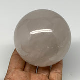 595g, 3"(75mm), Quartz Sphere Crystal Gemstone Ball @Brazil, B22444