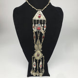 104.4g, 20" Turkmen Necklace Pendant Long Necktie Old Vintage Gold-Gilded,TN394