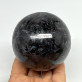 620g,2.9" (74mm) Indigo Gabbro Spheres Merlinite Gemstone @Madagascar,B19807