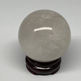 595g, 3"(75mm), Quartz Sphere Crystal Gemstone Ball @Brazil, B22444