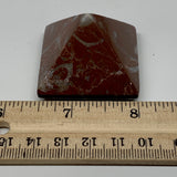 58.7g,1.2"x1.5" Natural Untreated Red Shell Fossils Pyramid Reiki Energy, F1180