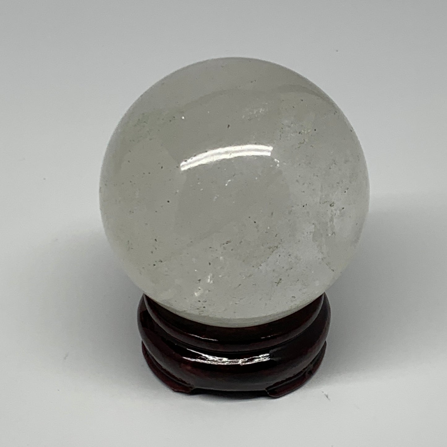 525g, 2.9"(72mm), Quartz Sphere Crystal Gemstone Ball @Brazil, B22446