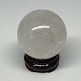 525g, 2.9"(72mm), Quartz Sphere Crystal Gemstone Ball @Brazil, B22446