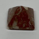 58.4g,1.2"x1.6" Natural Untreated Red Shell Fossils Pyramid Reiki Energy, F1182