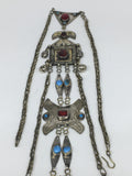 119.2g, 21" Turkmen Necklace Pendant Long Necktie Old Vintage Gold-Gilded,TN399