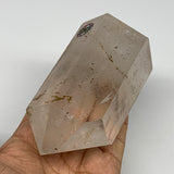 488.4g, 4.4"x2.4"x1.8", Natural Quartz Point Tower Polished Crystal @Brazil, B19