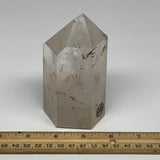 488.4g, 4.4"x2.4"x1.8", Natural Quartz Point Tower Polished Crystal @Brazil, B19