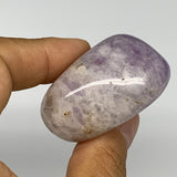 95.2g,2"x1.8"x1", Banded Amethyst Palm-Stone Crystal Polished Reiki, B15257