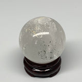 366.4g, 2.5"(64mm), Quartz Sphere Crystal Gemstone Ball @Brazil, B22448