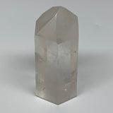 282.3g, 3.5"x2"x1.5", Natural Quartz Point Tower Polished Crystal @Brazil, B1916