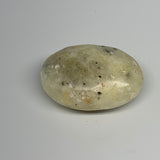 70.4g,2.1"x1.5"x0.9", Natural Yellow Calcite Palm-Stone Crystal Polished Reiki,