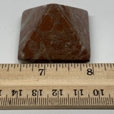 57.1g,1.1"x1.6" Natural Untreated Red Shell Fossils Pyramid Reiki Energy, F1187