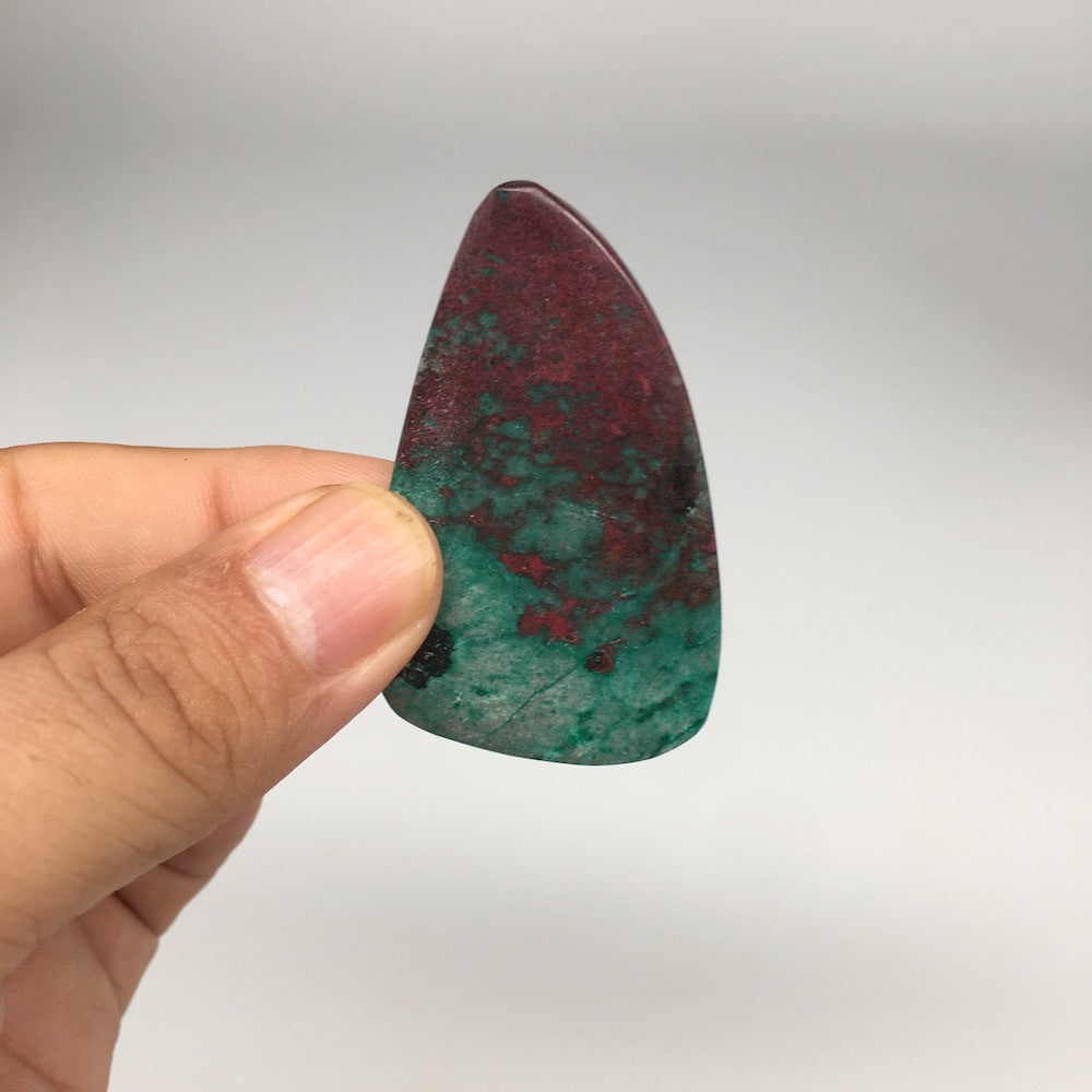 15.9g, 2.1"x 1.25" Sonora Sunset Chrysocolla Cuprite Cabochon from Mexico,SC195