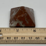 55.9g,1.1"x1.6" Natural Untreated Red Shell Fossils Pyramid Reiki Energy, F1188