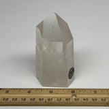 230.6g, 3.5"x1.9"x1.4", Natural Quartz Point Tower Polished Crystal @Brazil, B19