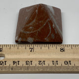 60.5g,1.2"x1.6" Natural Untreated Red Shell Fossils Pyramid Reiki Energy, F1189