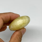 103.5g, 2.7"x1.7"x0.8", Lemon Calcite Palm-Stone Crystal Polished @Pakistan,B255