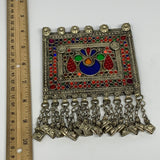 175.1g, 6"x4.3", Kuchi Pendant Large Ethnic Tribal Gypsy, ATS, @Afghanistan,B143