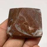45.2g,1"x1.6" Natural Untreated Red Shell Fossils Pyramid Reiki Energy, F1192