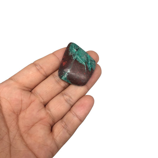 14.7g, 1.7"x 1.3" Sonora Sunset Chrysocolla Cuprite Cabochon from Mexico,SC199