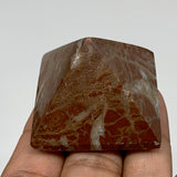 62.6g,1.2"x1.6" Natural Untreated Red Shell Fossils Pyramid Reiki Energy, F1193