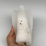 1288g, 7"x3.9"x2.8" White Selenite (Satin Spar) Angel Lamps @Morocco,B9463
