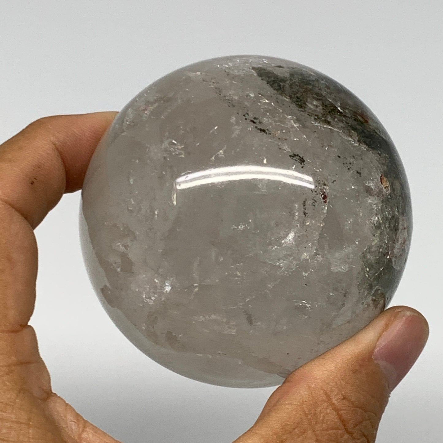 361.4g, 2.5"(64mm) Quartz Sphere Crystal Gemstone Ball @Brazil, B22456