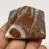 59.8g,1.1"x1.6" Natural Untreated Red Shell Fossils Pyramid Reiki Energy, F1195