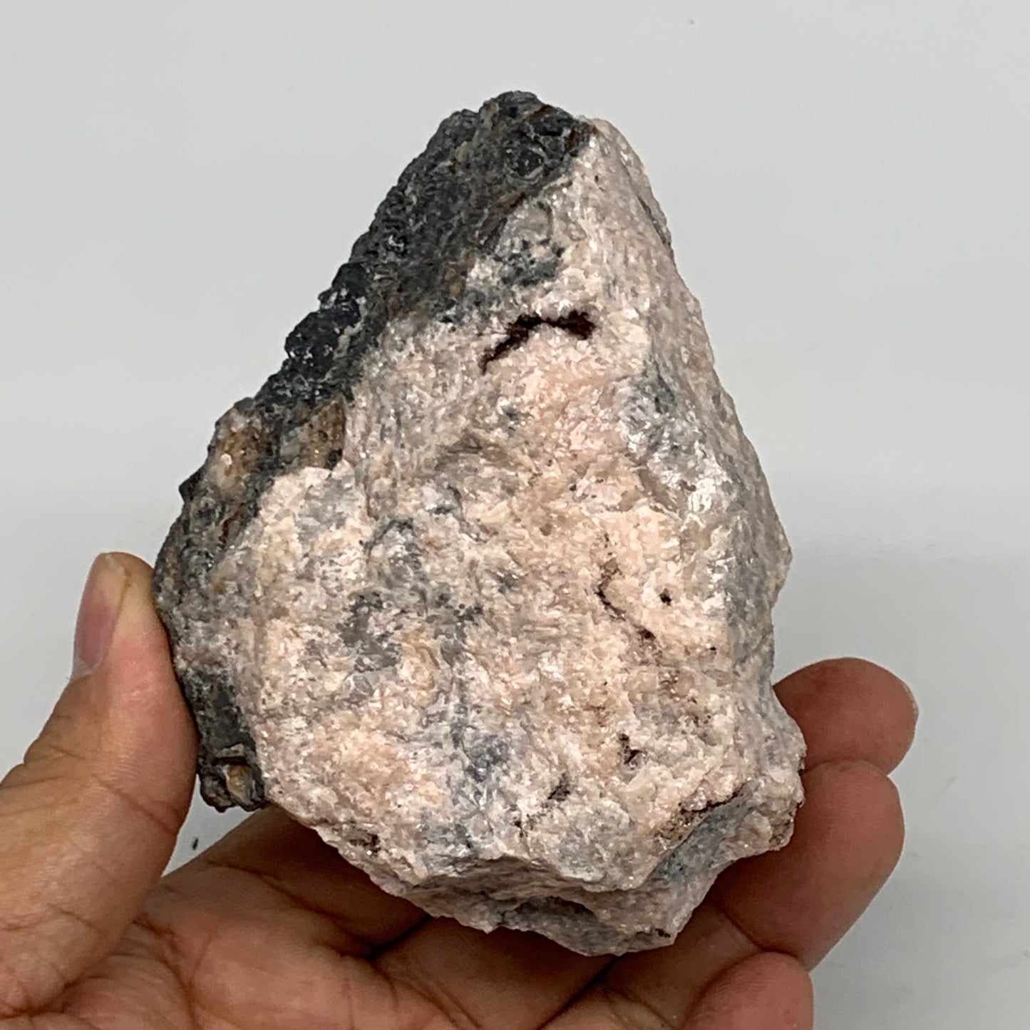 476.2g, 3.7"x3"x2.4", Rosalite Rough Mineral Specimens @Morocco, B11127