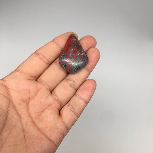 11.5g, 1.5"x 1.1" Sonora Sunset Chrysocolla Cuprite Cabochon from Mexico,SC203