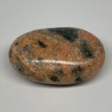 125.1g, 2.7"x1.7"x1.1", Orange Calcite Palm-Stone Crystal Polished Reiki, B16052