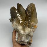 3330g, 6.25"x5.6"x4.4", Natural Brown Calcite Mineral Specimens @Morocco, B11130