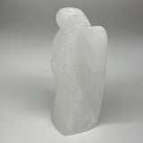1268g, 7.25"x4.3"x2.5" White Selenite (Satin Spar) Angel Lamps @Morocco,B9467