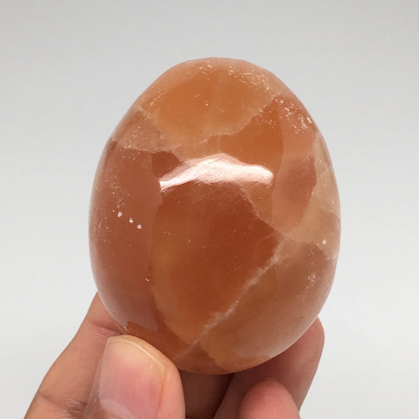 199.2g, 2.4"x1.9" Honey Color Onyx Polished Small Eggs from Morocco, MF3394
