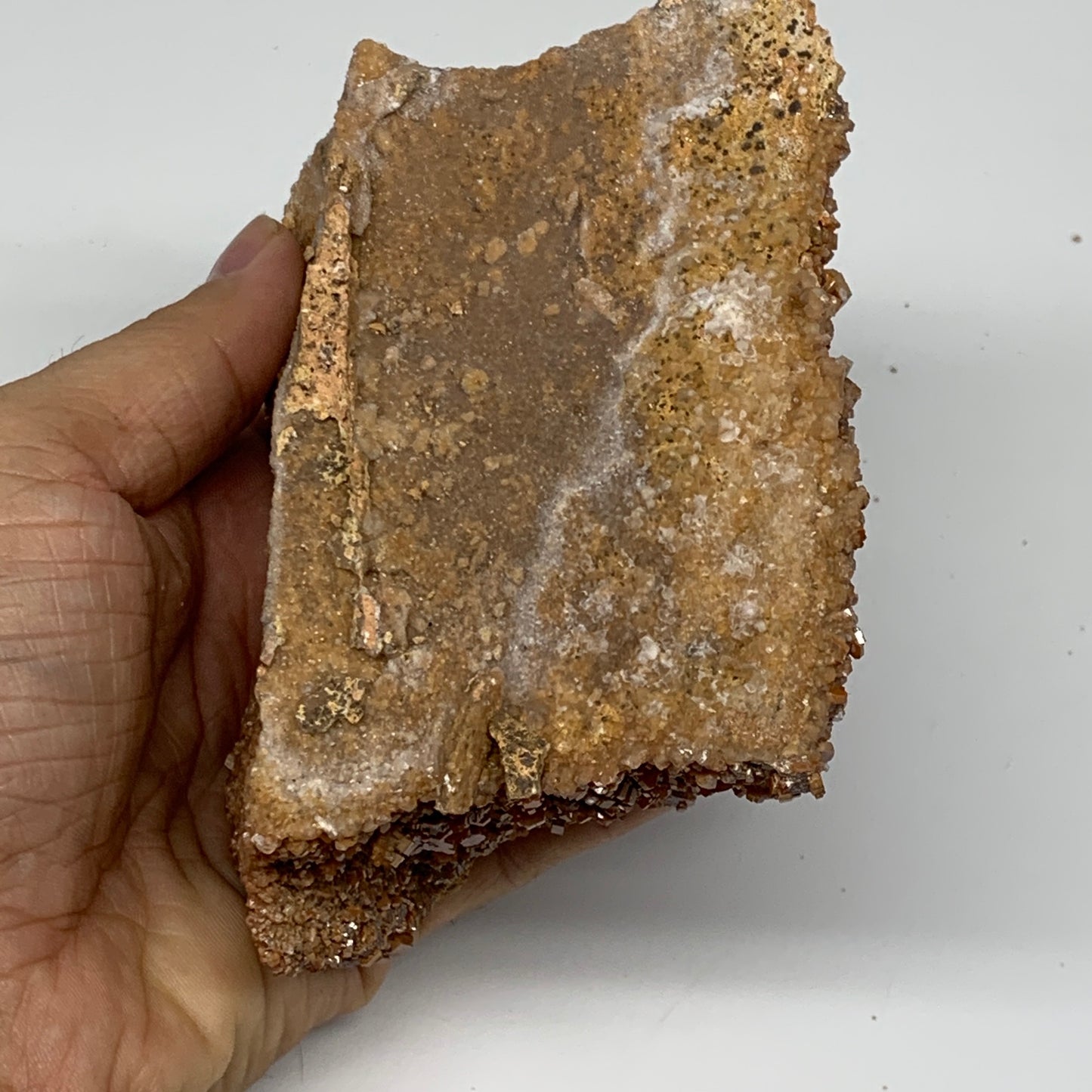 952g, 4.4"x3.2"x3", Vanadinite Small Crystals Cluster Mineral Specimens, B11133