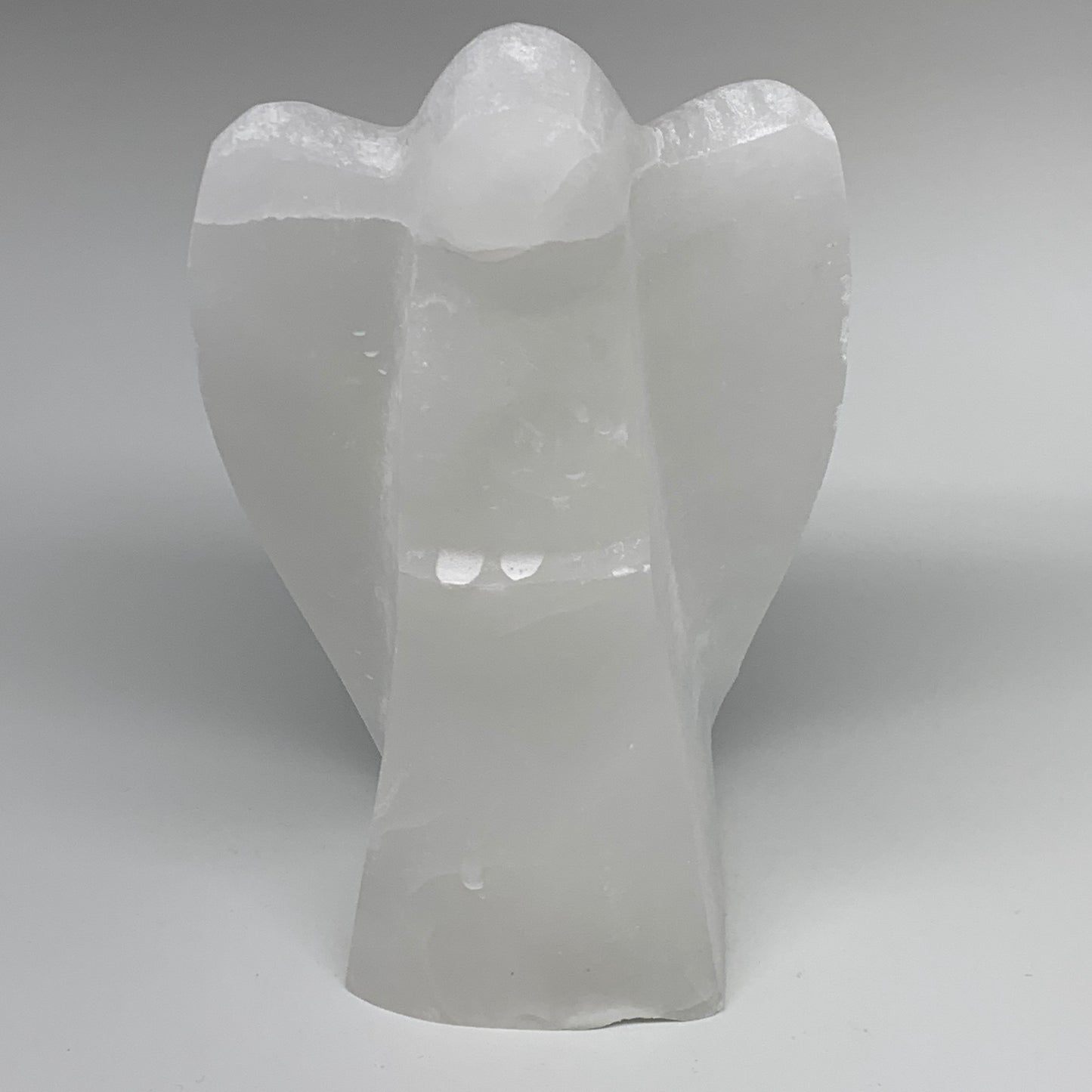 1134g, 6.75"x4.1"x2.5" White Selenite (Satin Spar) Angel Lamps @Morocco,B9469
