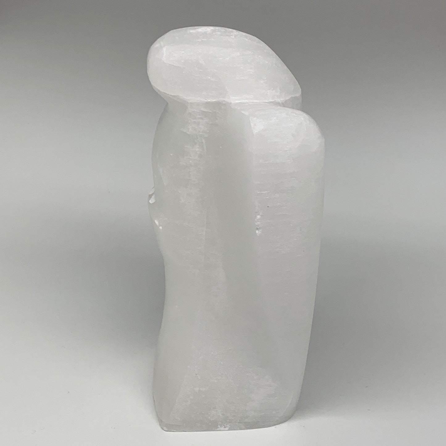 1134g, 6.75"x4.1"x2.5" White Selenite (Satin Spar) Angel Lamps @Morocco,B9469