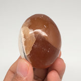 117.2g, 2"x1.6" Honey Color Onyx Polished Small Eggs from Morocco, MF3393