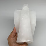 1134g, 6.75"x4.1"x2.5" White Selenite (Satin Spar) Angel Lamps @Morocco,B9469