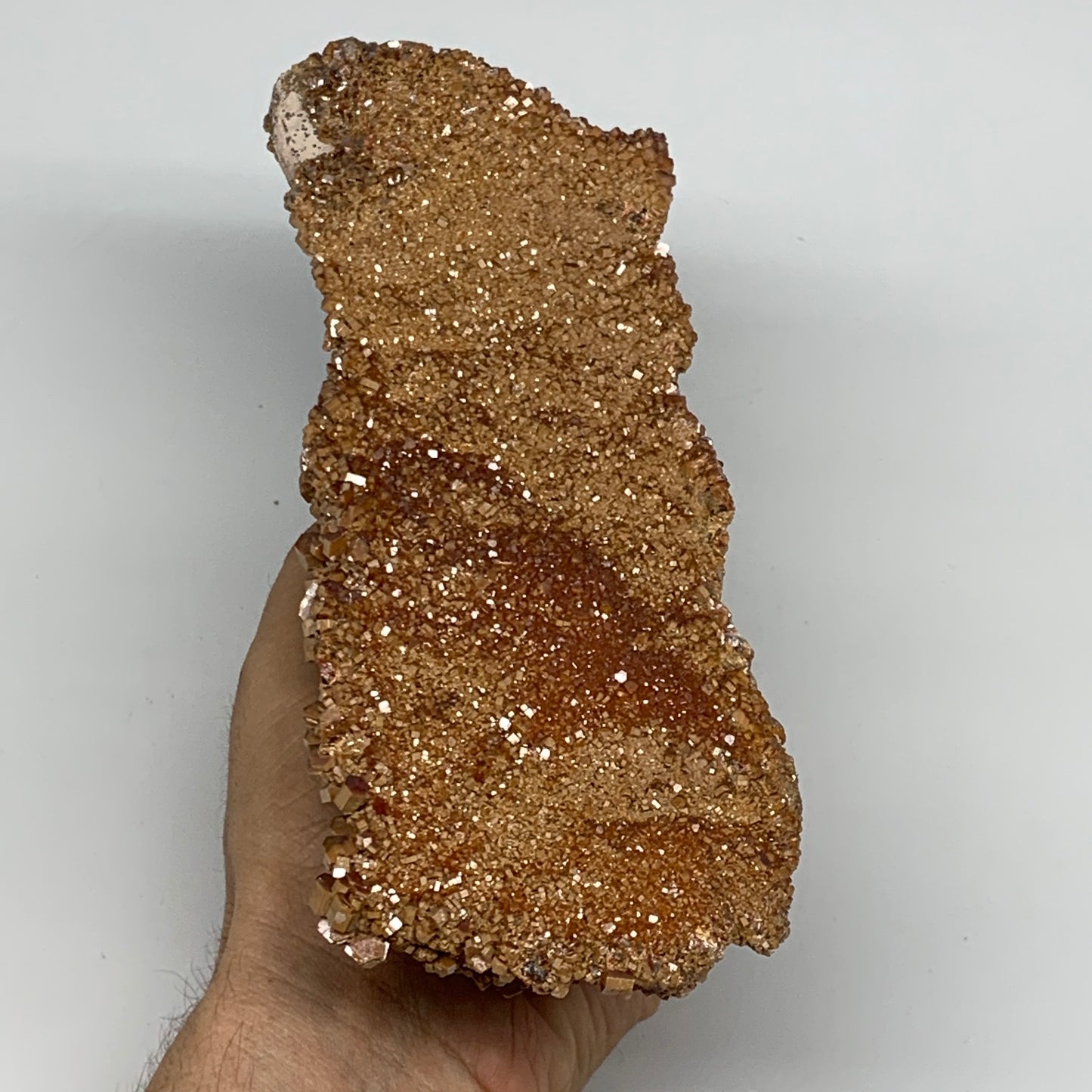 1838g, 8.25"x3.1"x3.4", Vanadinite Small Crystals Cluster Mineral Specimens, B11