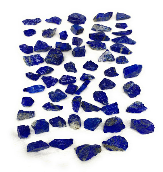 140.9g,59pcs,0.4"-1.2", Small Tiny Chips Rough Lapis Lazuli @Afghanistan,B11991